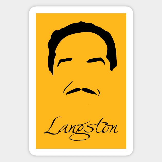 Langston Hughes Sticker by PoetandChef